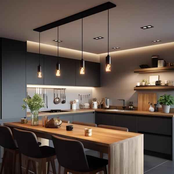 Letisztult konyhai részlet természetes fénnyel